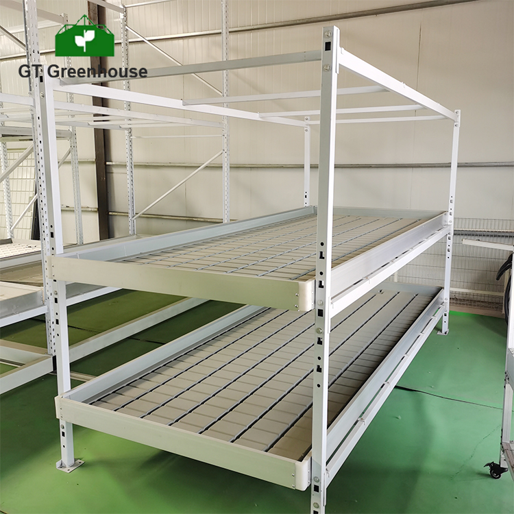 Flood Tray Table - โต๊ะปลูกพืชแบบสองชั้น GT Grow House พร้อมถาดปลูกแบบน้ำท่วม โต๊ะปลูกแบบเคลื่อนย้ายได้