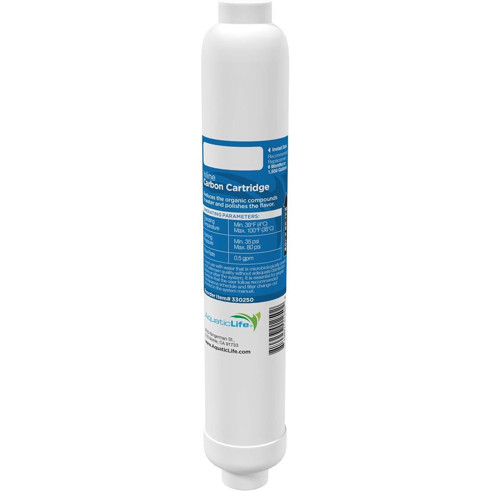 Carbon Filter Inline - ไส้กรองคาร์บอนแบบอินไลน์สำหรับตู้ปลา หรือ ชุดระบบ RO และชุดถัง