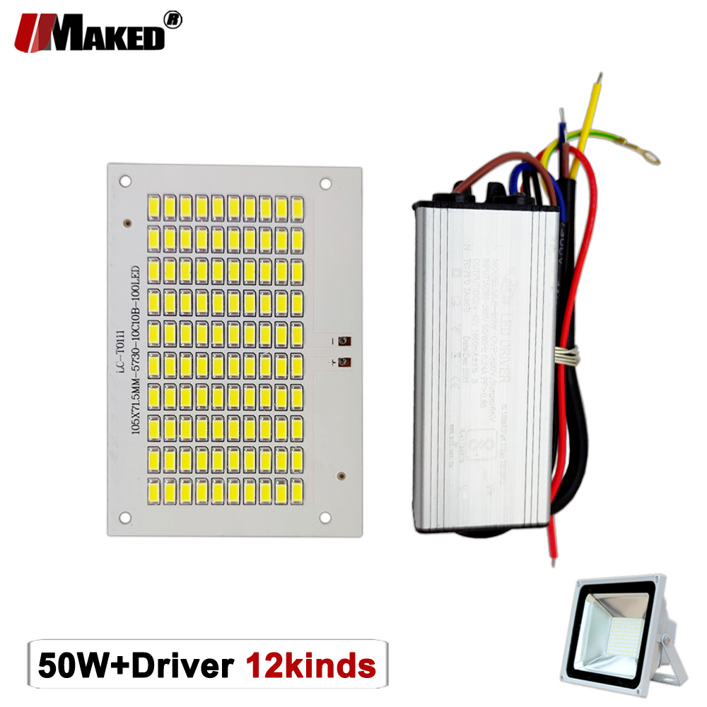 50W LED PCB + Floodlight แผ่นช - Flood Tray Table บทวิจารณ์และราคา